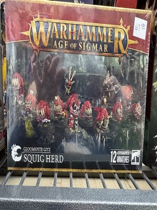 Warhammer Age of Sigmar Games Workshop Gloomspite Gitz: Squig Herd, Black
